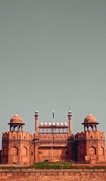 fortress, construction, red, tower Wallpaper 600x1024