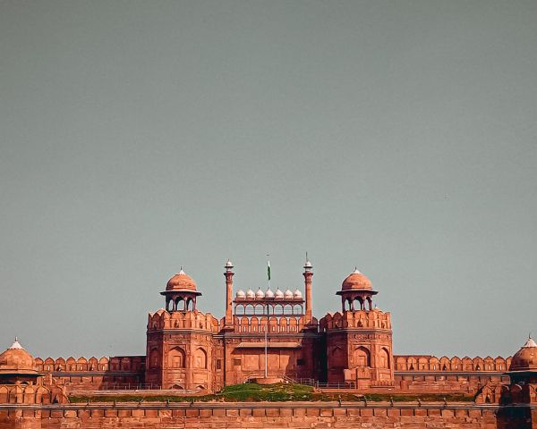 fortress, construction, red, tower Wallpaper 1280x1024