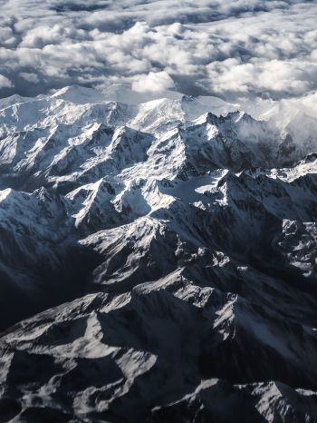 Alps, mountains, mountain range Wallpaper 1620x2160