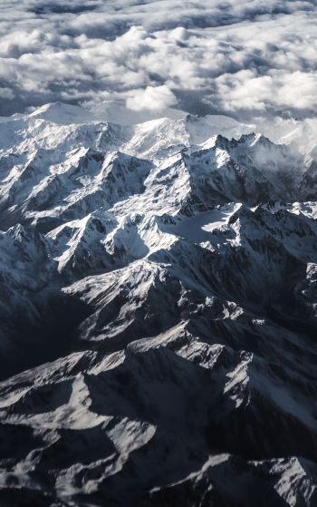 Alps, mountains, mountain range Wallpaper 1752x2800