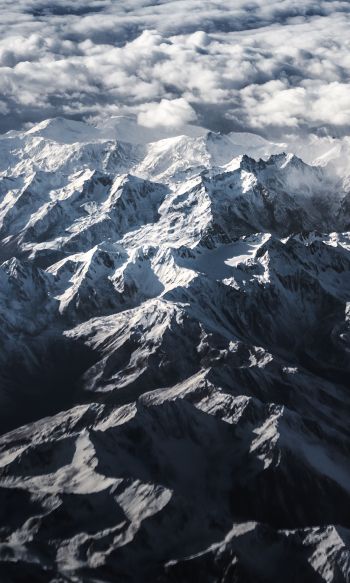 Alps, mountains, mountain range Wallpaper 1200x2000