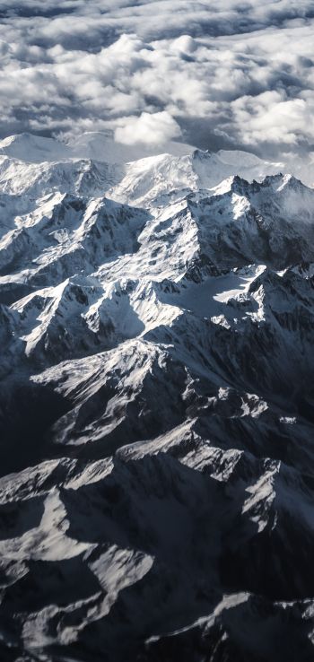 Alps, mountains, mountain range Wallpaper 1440x3040