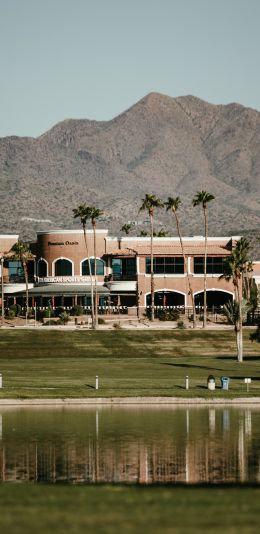 Fountain Hills, Arizona, USA, mountain ranges Wallpaper 1080x2220