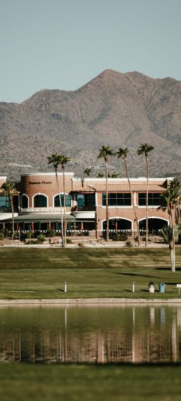 Fountain Hills, Arizona, USA, mountain ranges Wallpaper 1440x3200