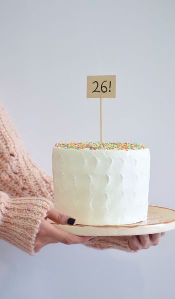 cake, beige, happy birthday gg Wallpaper 600x1024