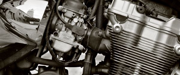 engine, chrome Wallpaper 3440x1440