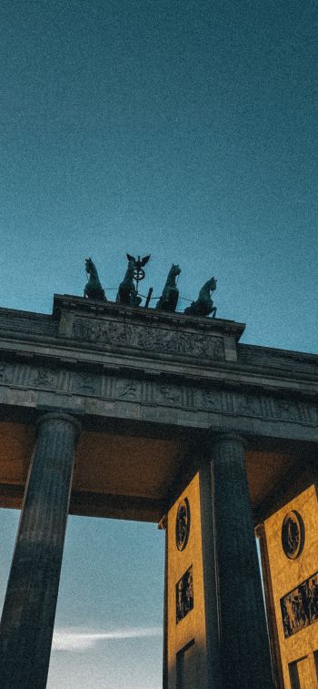 Обои 1125x2436 Бранденбургские ворота, Берлин, Германия, путешествия