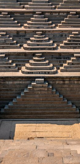 Hampi, Karnataka, India, architecture Wallpaper 1080x2220