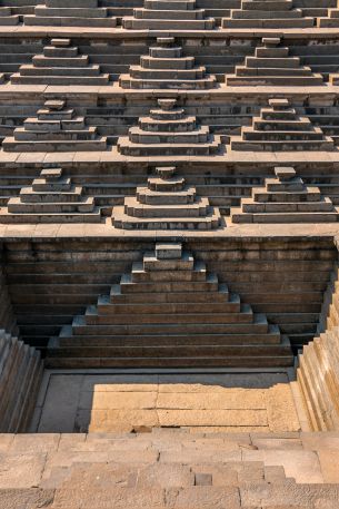 Hampi, Karnataka, India, architecture Wallpaper 640x960