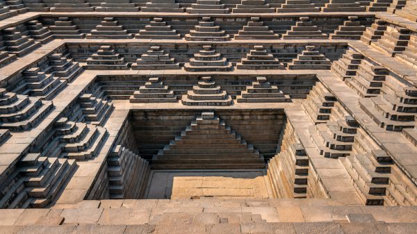 Hampi, Karnataka, India, architecture Wallpaper 1366x768