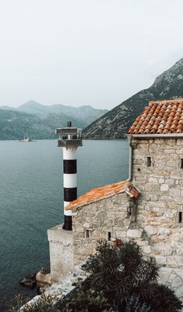 Cepi, Montenegro, lighthouse Wallpaper 600x1024