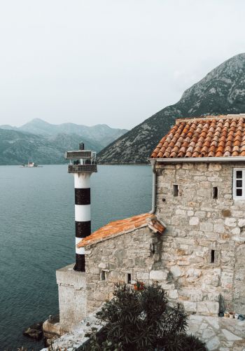 Cepi, Montenegro, lighthouse Wallpaper 1668x2388