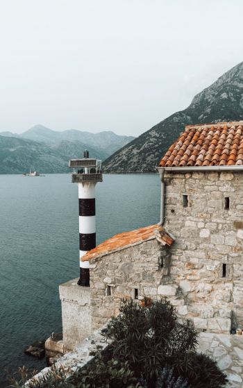 Cepi, Montenegro, lighthouse Wallpaper 1752x2800