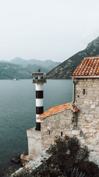 Cepi, Montenegro, lighthouse Wallpaper 640x1136