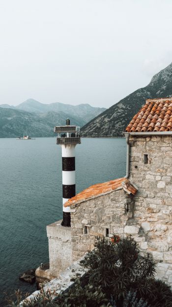 Cepi, Montenegro, lighthouse Wallpaper 750x1334