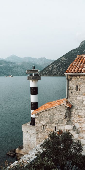 Cepi, Montenegro, lighthouse Wallpaper 720x1440