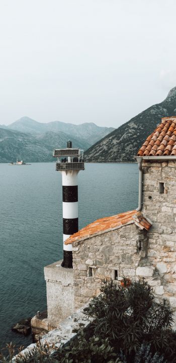 Cepi, Montenegro, lighthouse Wallpaper 1080x2220