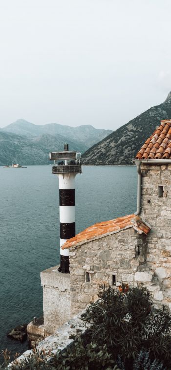 Cepi, Montenegro, lighthouse Wallpaper 1080x2340
