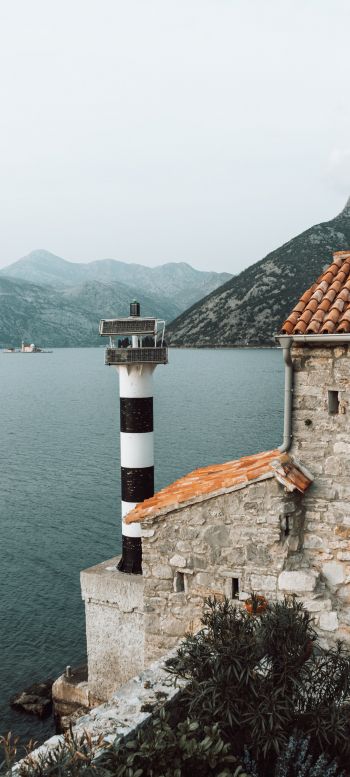 Cepi, Montenegro, lighthouse Wallpaper 1080x2400
