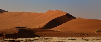 Обои 2560x1080 Соссусфлей, Намибия, пустыня, пески