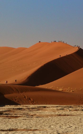 Обои 1600x2560 Соссусфлей, Намибия, пустыня, пески