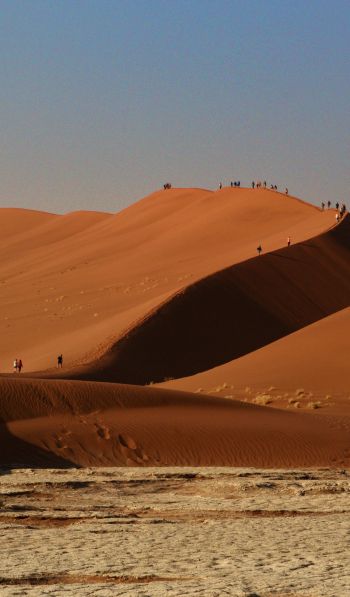 Обои 600x1024 Соссусфлей, Намибия, пустыня, пески