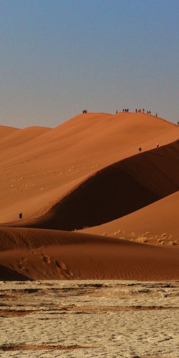 Sossusvlei, Namibia, desert, sands Wallpaper 720x1440