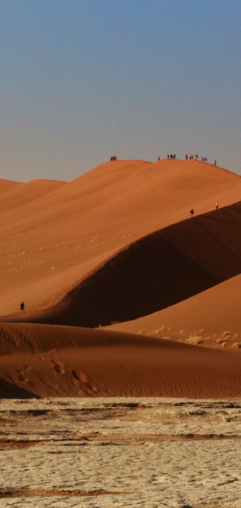 Sossusvlei, Namibia, desert, sands Wallpaper 1080x2280