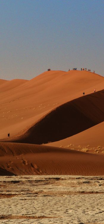 Обои 1242x2688 Соссусфлей, Намибия, пустыня, пески