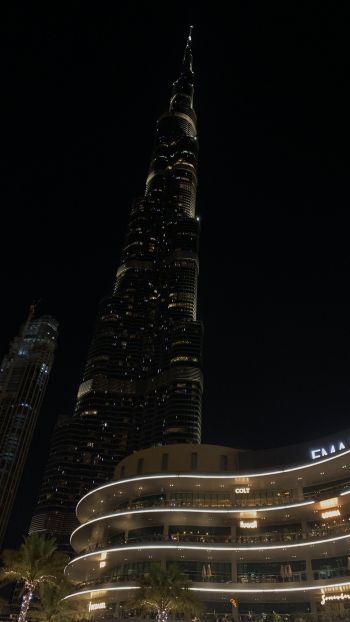 Обои 1440x2560 Объединенные Арабские Эмираты, башня