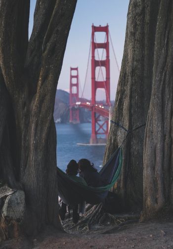 Golden Gate Bridge, San Francisco, California, USA Wallpaper 1640x2360
