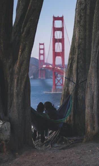 Обои 1200x2000 Мост Золотые Ворота, Сан-Франциско, Калифорния, США