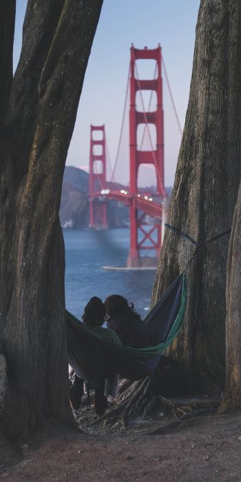 Golden Gate Bridge, San Francisco, California, USA Wallpaper 720x1440