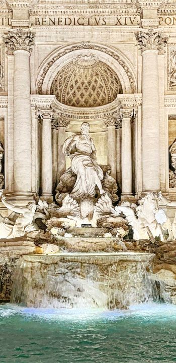Rome, Italy, statue, sculpture Wallpaper 1440x2960