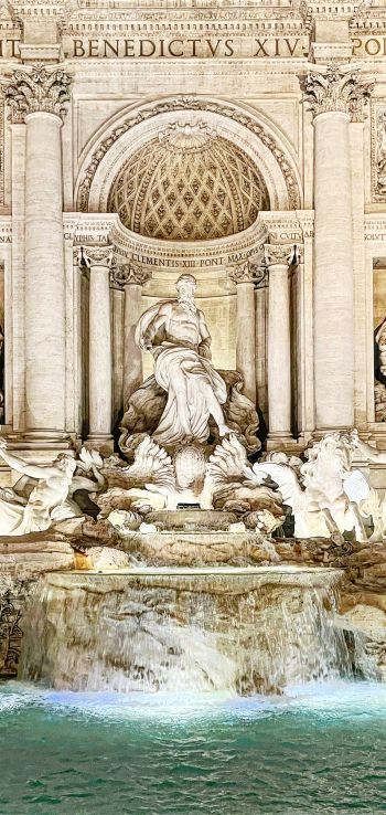 Rome, Italy, statue, sculpture Wallpaper 1440x3040