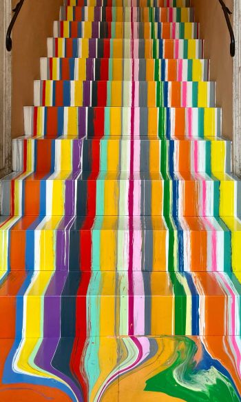 Rome, Italy, unusual stairs Wallpaper 1200x2000
