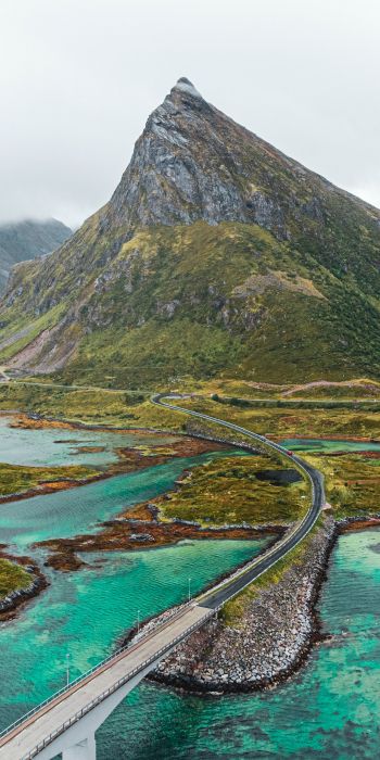 Lofoten Islands, Norway, sea Wallpaper 720x1440