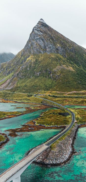Lofoten Islands, Norway, sea Wallpaper 720x1520