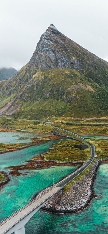 Lofoten Islands, Norway, sea Wallpaper 1080x2340