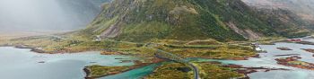 Lofoten Islands, Norway, sea Wallpaper 1590x400