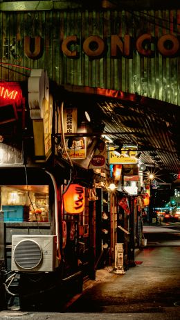 Tokyo, Japan, slums Wallpaper 640x1136