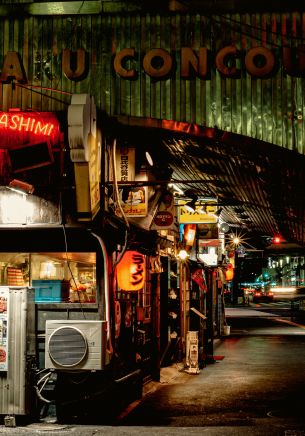 Tokyo, Japan, slums Wallpaper 1668x2388