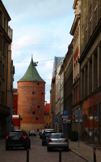 Old Riga, Central District, Riga, Latvia, city Wallpaper 1752x2800
