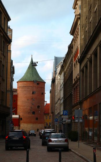 Old Riga, Central District, Riga, Latvia, city Wallpaper 1600x2560