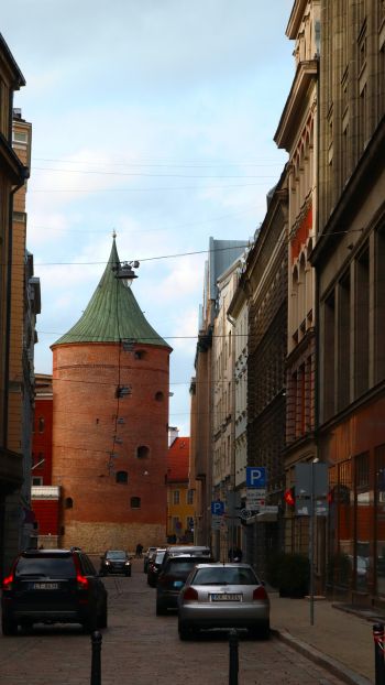 Old Riga, Central District, Riga, Latvia, city Wallpaper 1440x2560