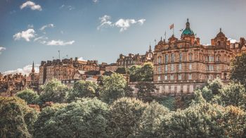 old town, Edinburgh, Scotland, Great Britain Wallpaper 1600x900