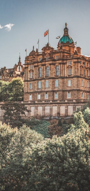 old town, Edinburgh, Scotland, Great Britain Wallpaper 720x1520