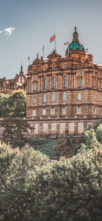 old town, Edinburgh, Scotland, Great Britain Wallpaper 1080x2340