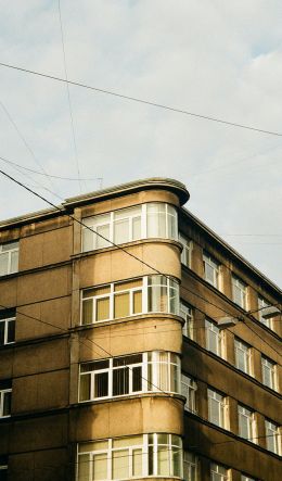 Riga, Riga, Latvia, high-rise building Wallpaper 600x1024