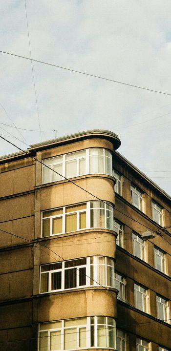 Riga, Riga, Latvia, high-rise building Wallpaper 1080x2220